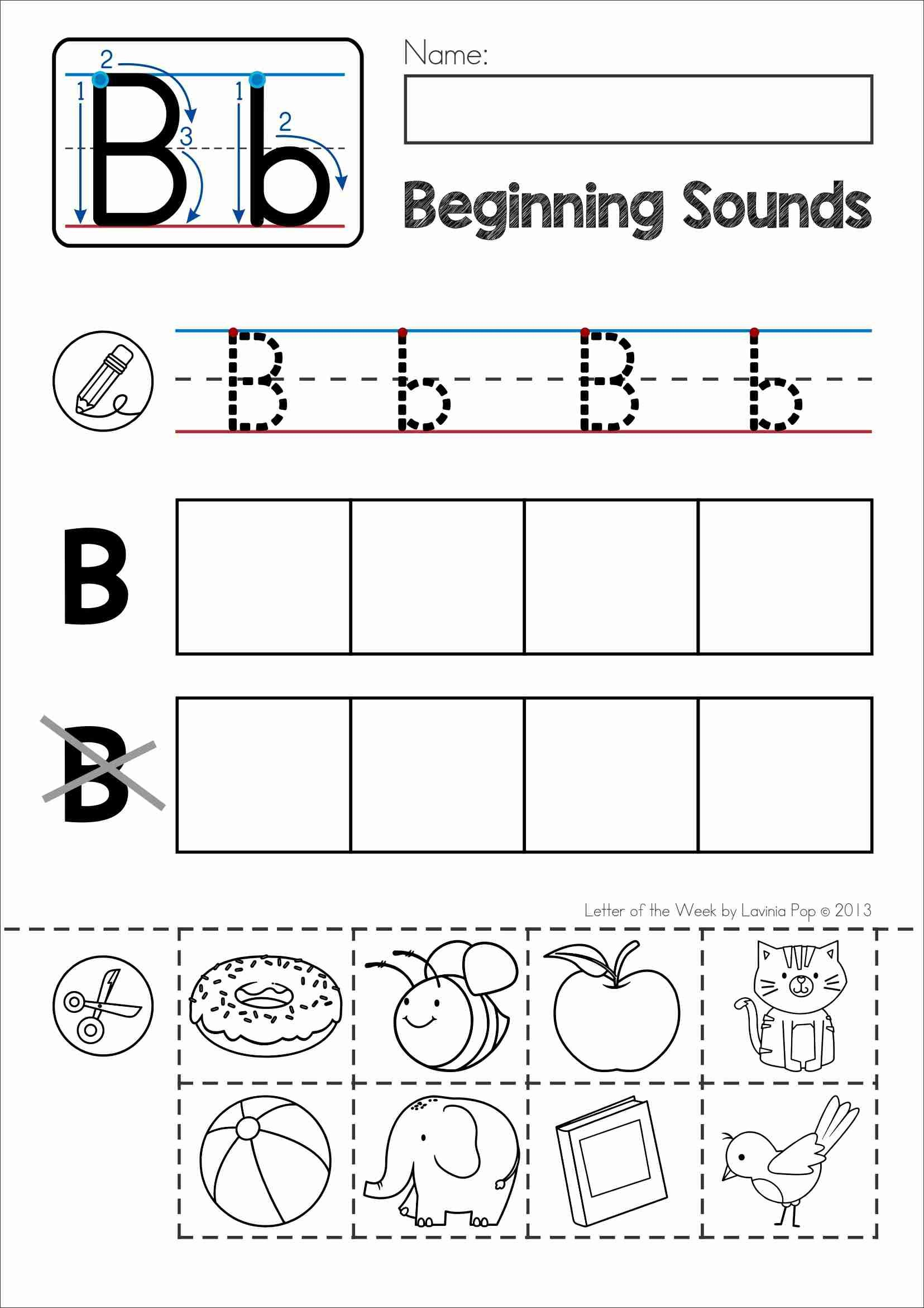 18 Letter B Worksheets For Practicing | Kittybabylove regarding Letter B Worksheets For First Grade