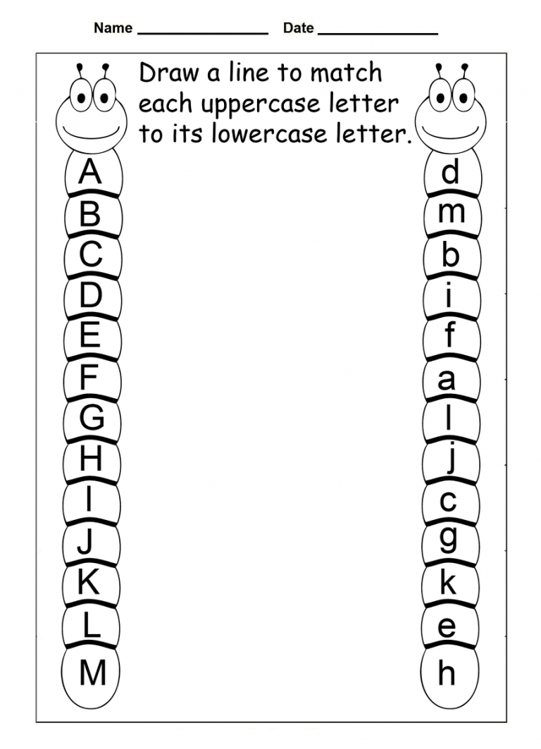 Free Alphabet Worksheets For 5 Year Olds | AlphabetWorksheetsFree.com