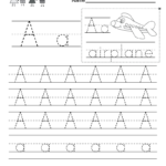 5 Letter A Preschool Printables | Writing Practice With Letter 5 Worksheets