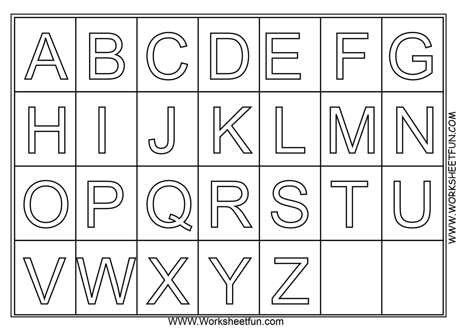 A Z Alphabet Coloring Pages Download And Print For Free pertaining to A-Z Alphabet Worksheets Kindergarten