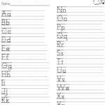 Aa Zz Word Worksheet Use For Quiz | Kindergarten Handwriting Intended For Alphabet Quiz Worksheets