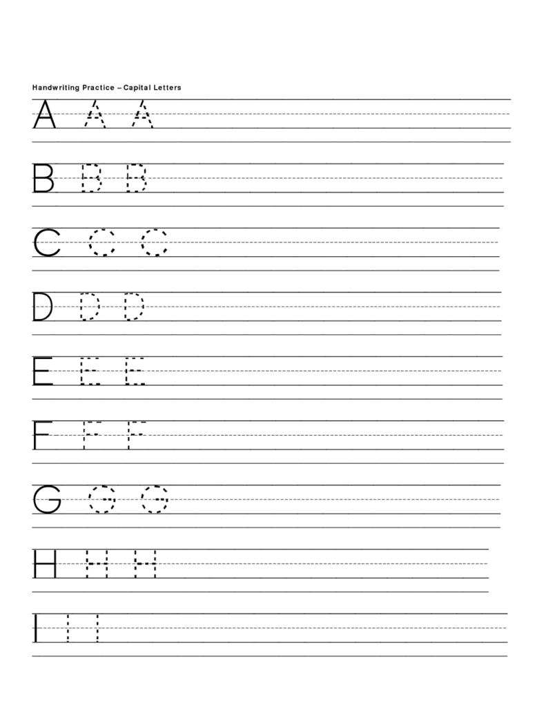 Abc Printable Worksheet Printable | Projects To Try | Letter Intended For Alphabet Handwriting Worksheets Printable