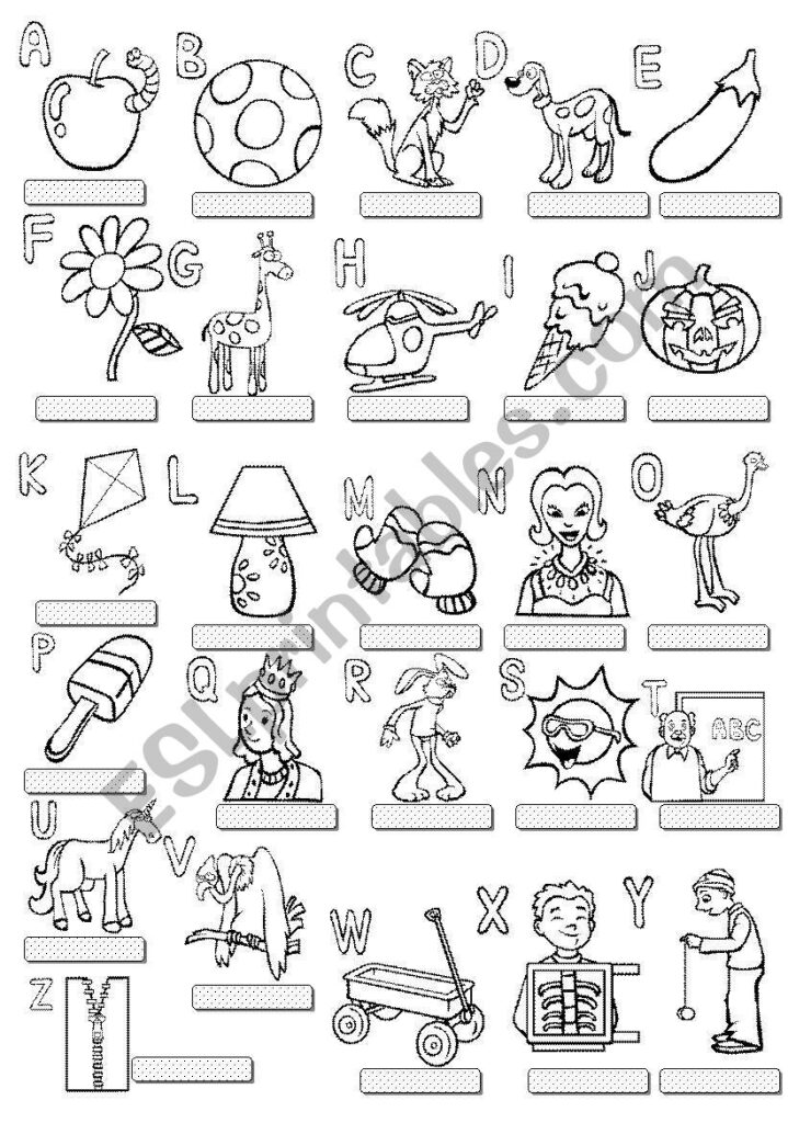 Alphabet A Z   Esl Worksheetim Lety For Alphabet Worksheets Az