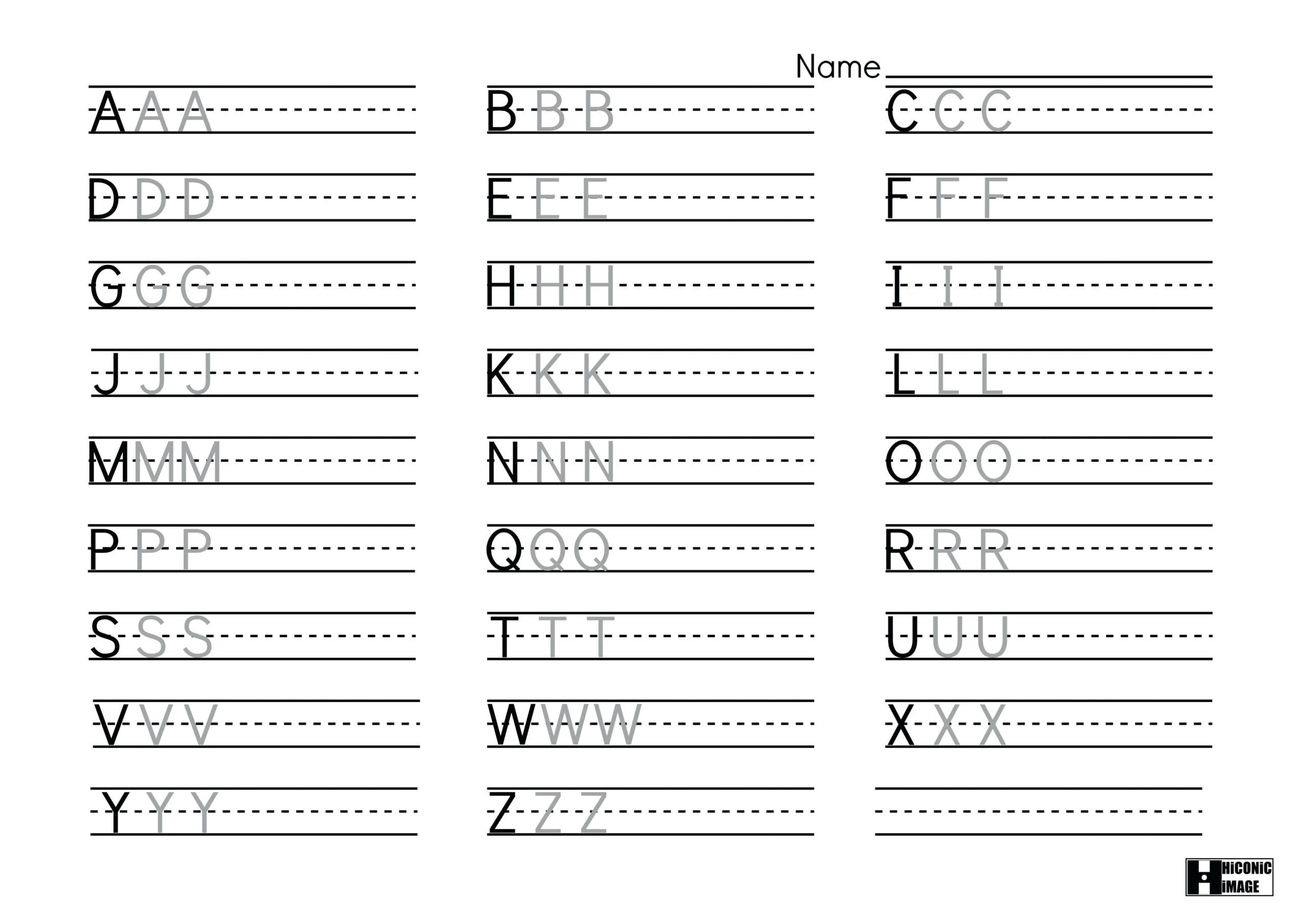 Alphabet Handwriting Practice Sheets Alphabet Writing intended for Alphabet Handwriting Worksheets Uk