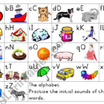 Alphabet / Initial Sounds   Poster   Esl Worksheetjoeyb1 Intended For Alphabet Sounds Worksheets Esl