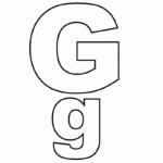 Alphabet Letter G Coloring Page   A Free English Coloring Regarding Letter G Worksheets For Toddlers