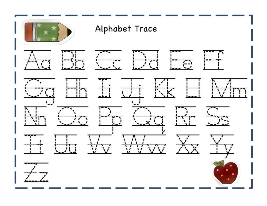 Alphabet Tracing Pages 1 | Alphabet Tracing, Preschool Pertaining To Grade 1 Alphabet Worksheets