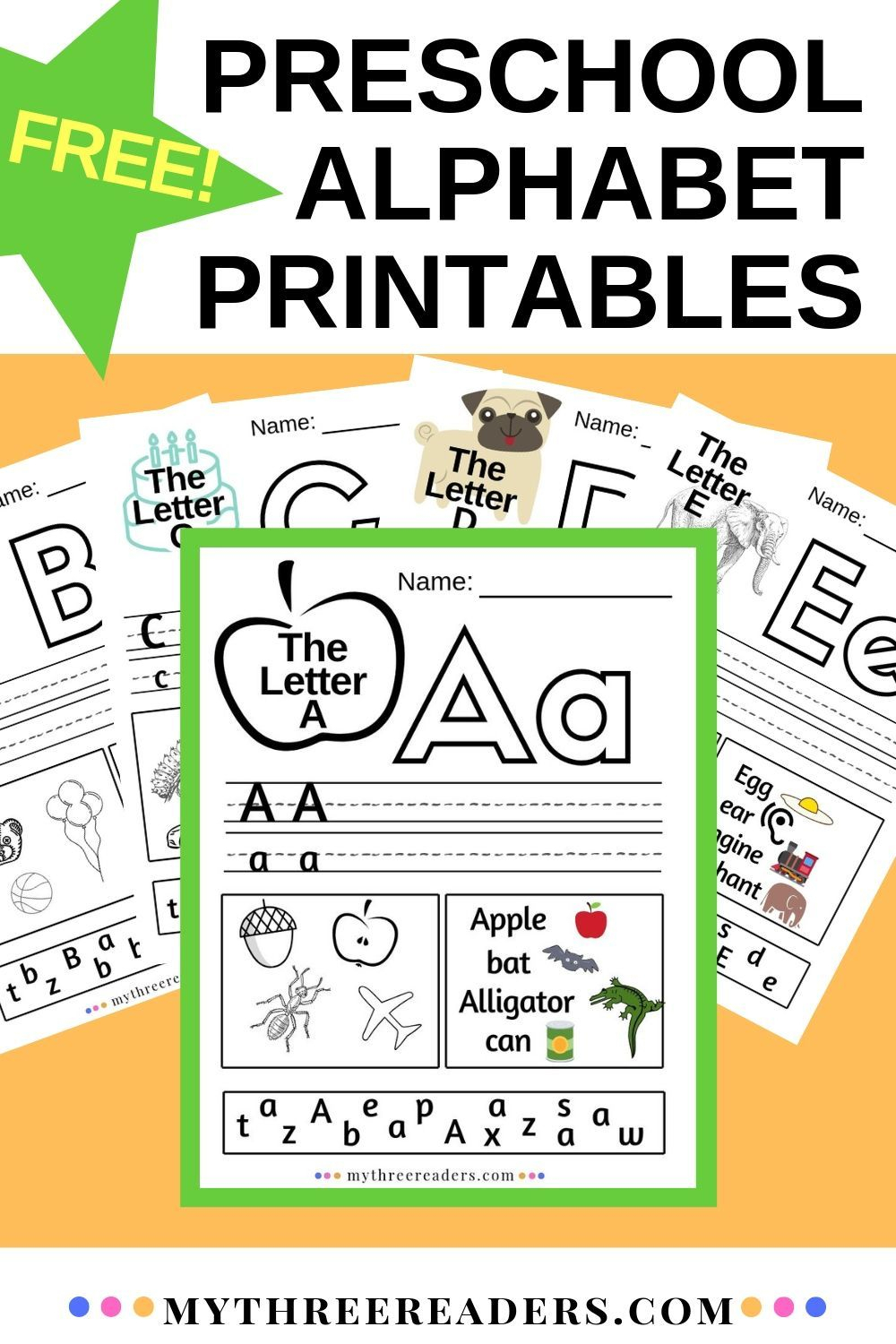 Alphabet Worksheets A-Z | Abc Printables For Preschool within Alphabet Worksheets Az