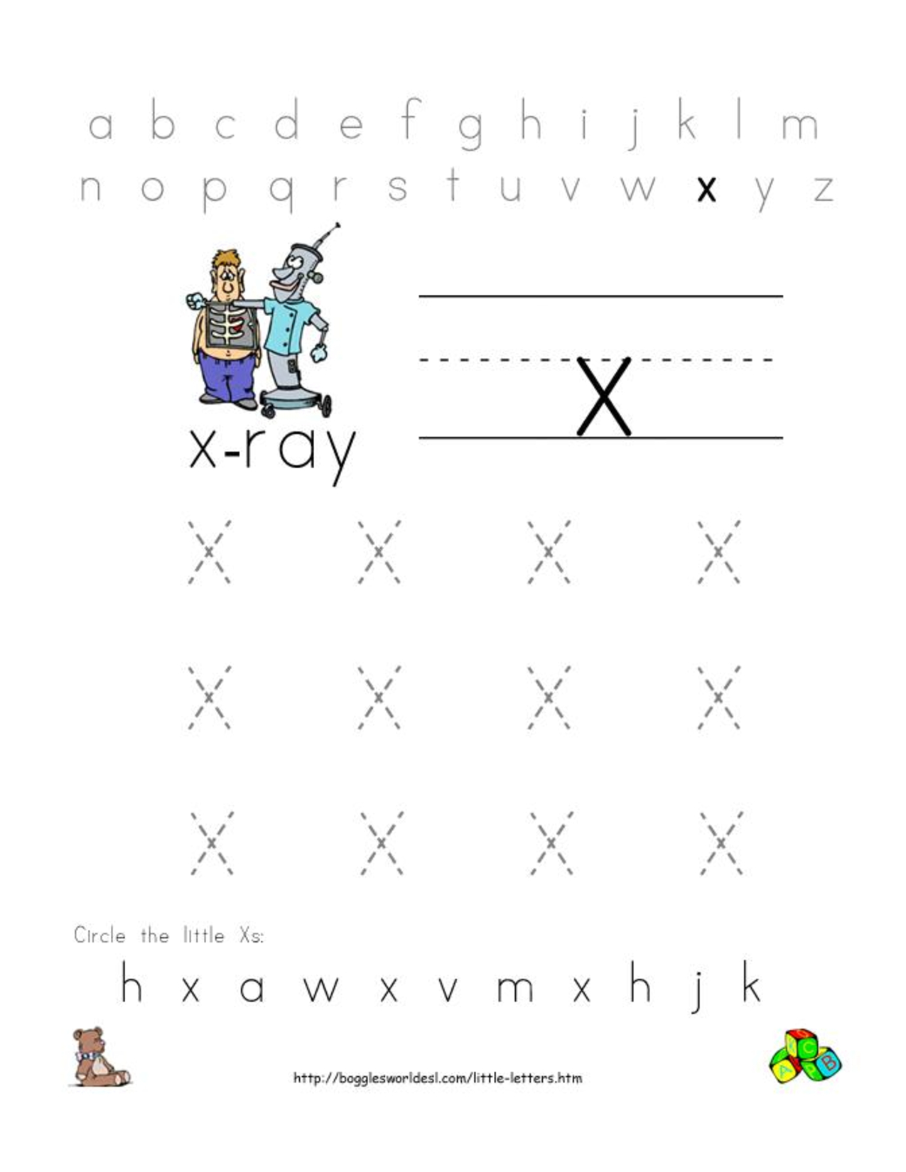 Alphabet Worksheets For Preschoolers | Alphabet Worksheet inside Letter X Worksheets For Prek