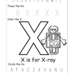 Alphabet Worksheets For Preschoolers |  Of The Alphabet In Letter X Worksheets For Prek