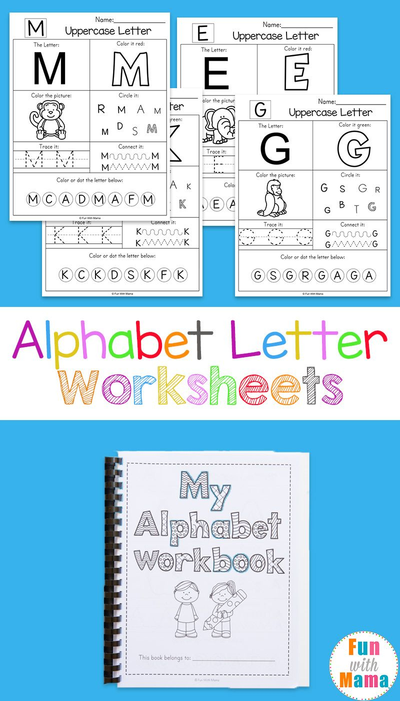 Free Worksheets Pre K Alphabet Printable