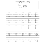 Alphabet Worksheets | Tracing Alphabet Worksheets Throughout Letter D Worksheets For 1St Grade