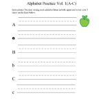 Alphabet Worksheets | Writing The Alphabet Worksheets In Alphabet Beginners Worksheets
