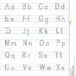 Alphabet Writing Practice Worksheet Stock Illustration With Regard To Alphabet Handwriting Worksheets A To Z Printable