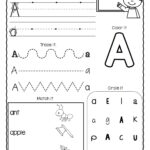 And An Worksheets For Preschool Patinig Kindergarten Letter Intended For Letter A Worksheets For Preschool