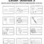 Beginning Of The Year Kindergarten Worksheets Worksheet With Alphabet Sounds Worksheets Esl