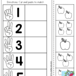 Big And Small Ideas Printable Worksheets Number Sense Cut In Letter Matching Worksheets Cut And Paste