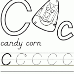 Candy Corn Letter "c" Worksheet | Letter C Worksheets Throughout Letter C Worksheets For Nursery