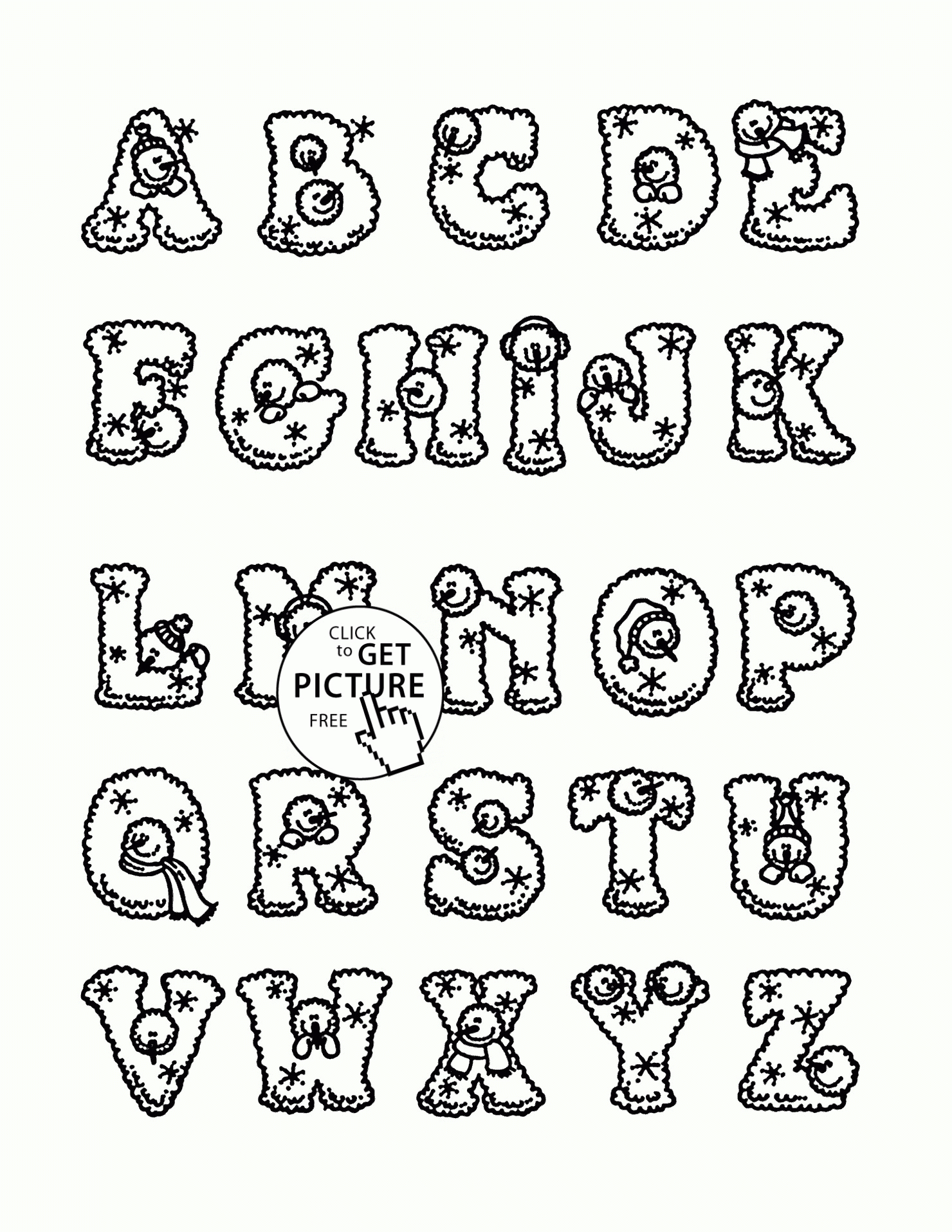 Coloring ~ Alphabet Coloring Book Printable Free Pages Pdf with Alphabet Coloring Worksheets Pdf