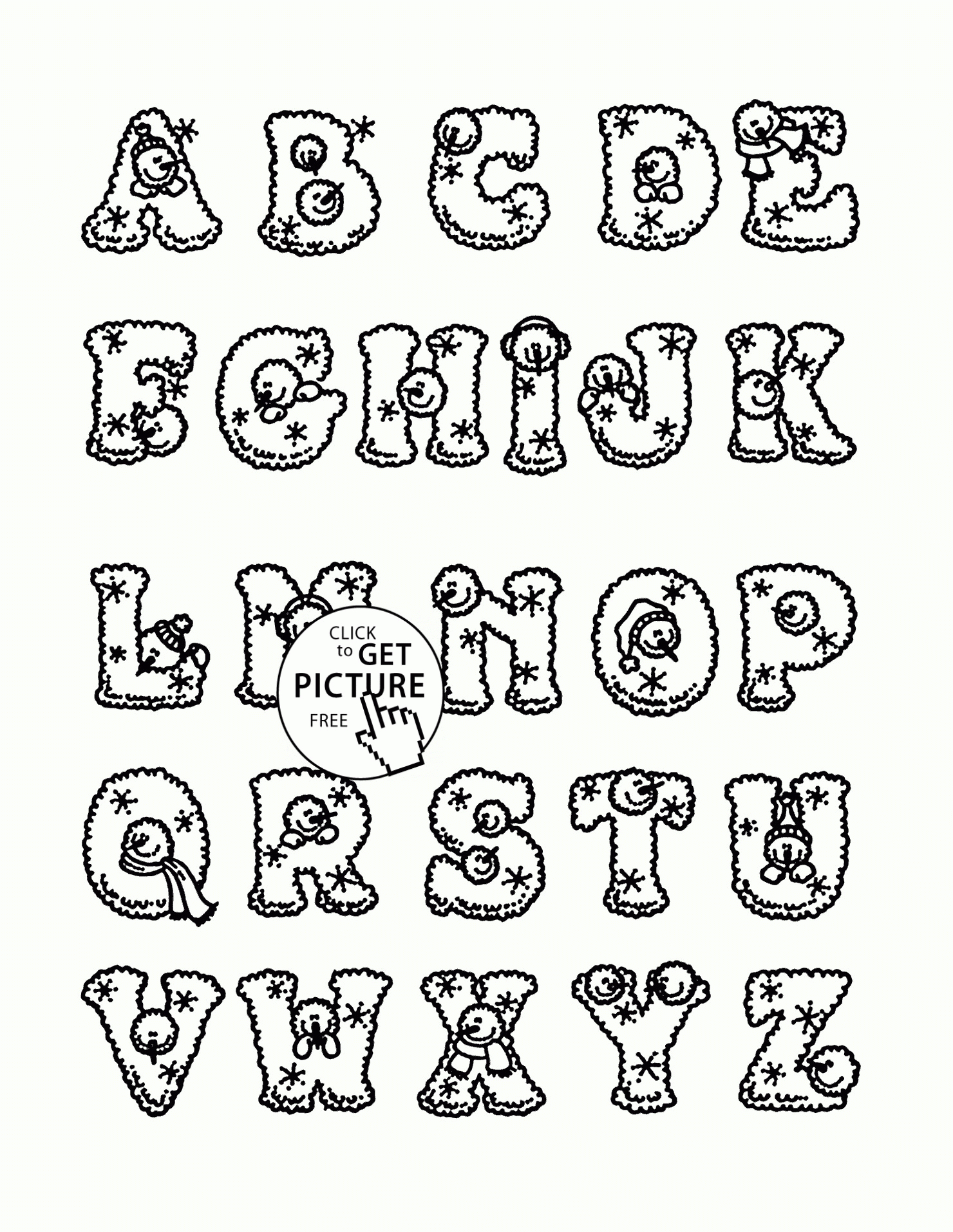 Download Alphabet Coloring Worksheets Pdf | AlphabetWorksheetsFree.com