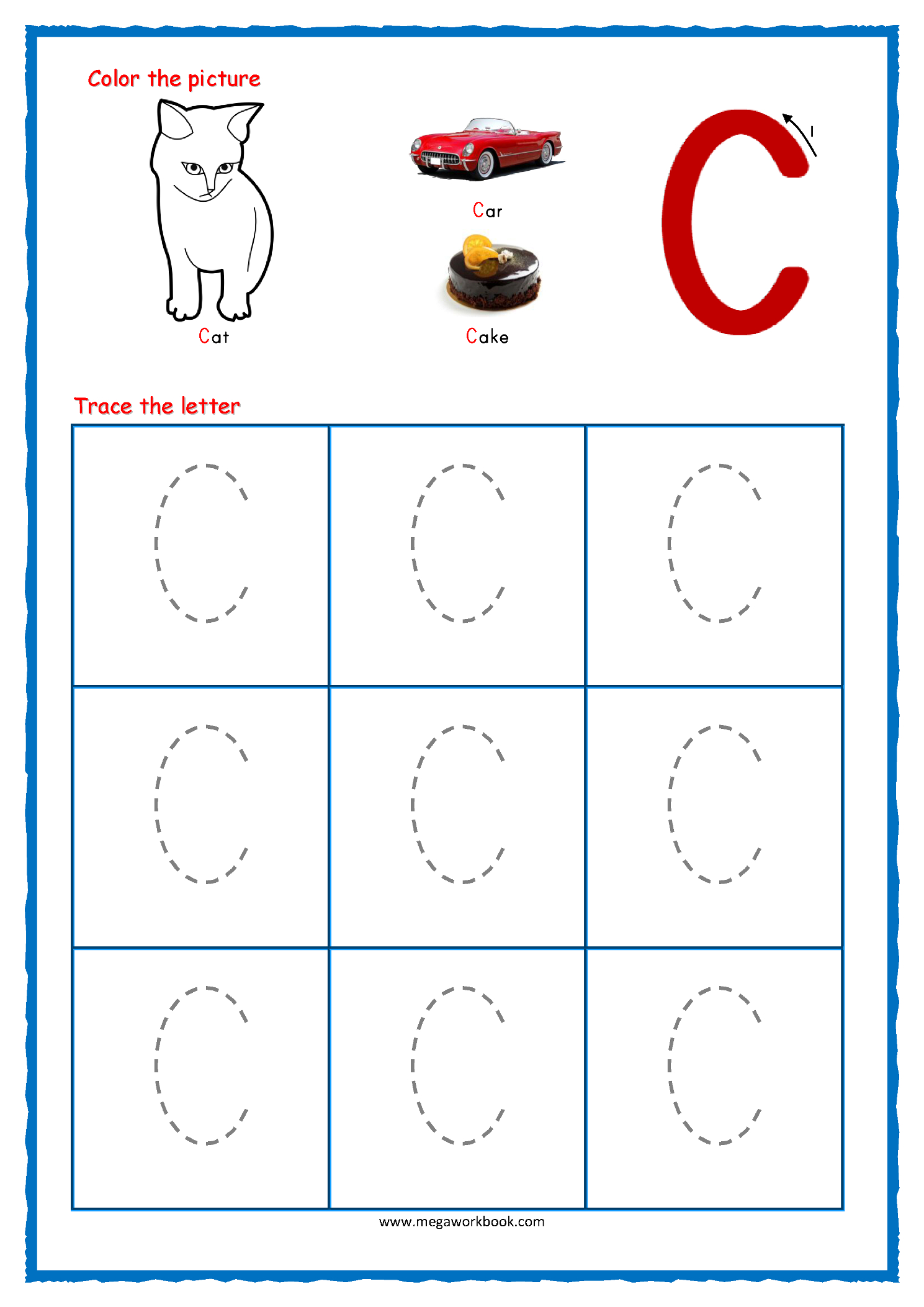 Coloring Book : Free Printable Alphabet Tracing Pages regarding Alphabet Tracing Worksheets Free