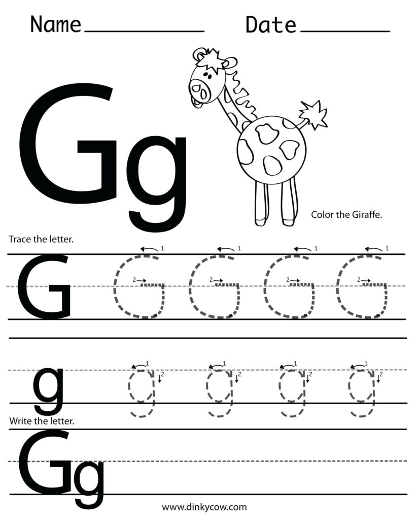 Coloring Pages : Incredible Letter G Coloring Pages Picture Pertaining To Letter G Worksheets For Preschool