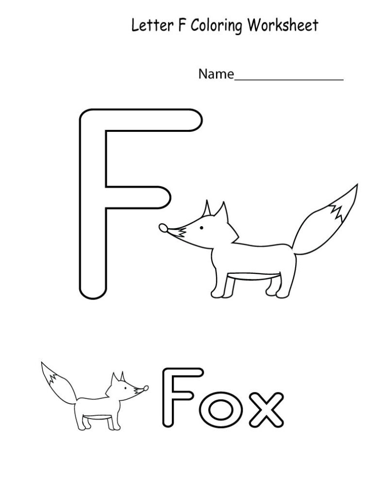 Coloring Pages : Theer Big Coloring Page Preschool Printable Pertaining To Letter F Worksheets Free