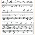 Cursive Letter Worksheet Printables Cursive Alphabet In Alphabet Handwriting Worksheets Printable