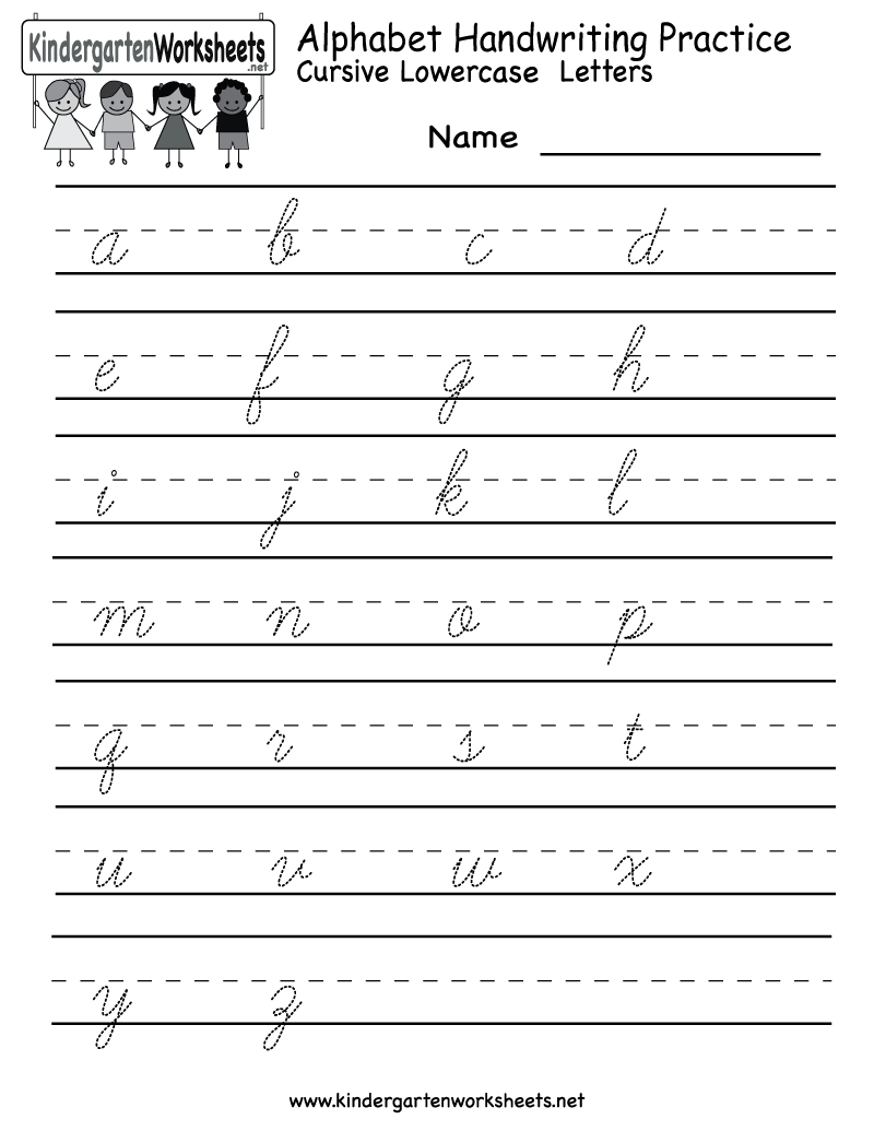 Cursive Writing Practice Worksheets Printable - Zelay.wpart.co for Alphabet Handwriting Worksheets Uk