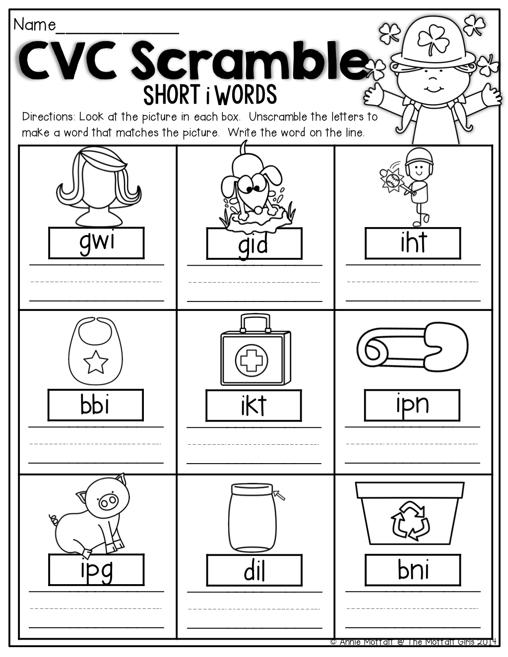 Cvc Scramble! Unscramble The Letters To Make A Word That within Alphabet Jumble Worksheets