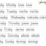 Days Of The Week Printable | Spanish Worksheets, Spanish Within Alphabet Spanish Worksheets