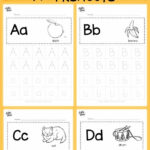 Download Free Alphabet Tracing Worksheets For Letter A To Z Regarding Alphabet Tracing Worksheets A Z