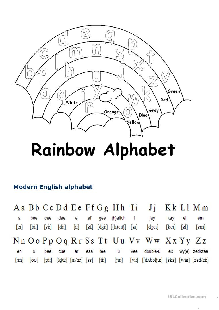 English Alphabet - English Esl Worksheets throughout The Alphabet Worksheets Esl