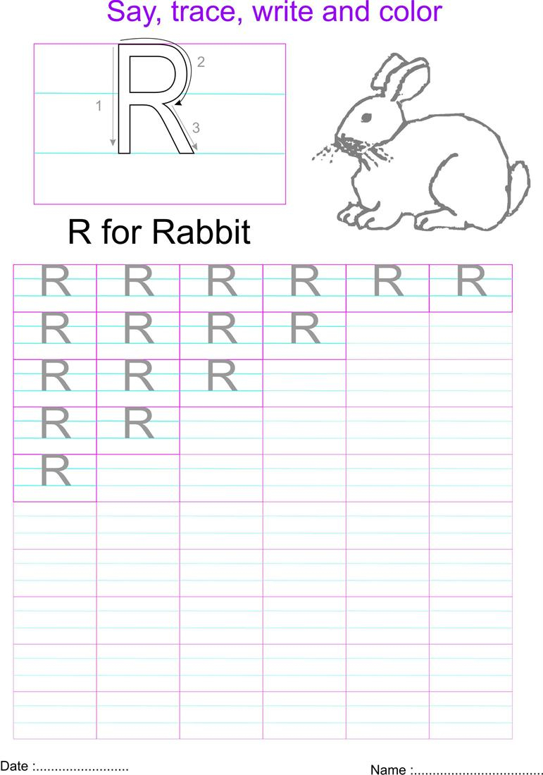 English Capital Letter &amp;#039;r&amp;#039; Worksheet intended for Letter R Worksheets Pdf