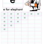 English Small Letter 'e' Worksheet In Letter E Worksheets Lowercase