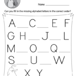 Find The Missing Uppercase Letters Worksheet (Free Printable) For Alphabet Worksheets Lowercase