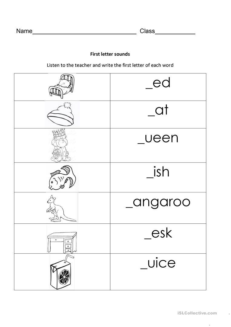 First Letter And Vowels Phonics - English Esl Worksheets regarding Vowel Alphabet Worksheets