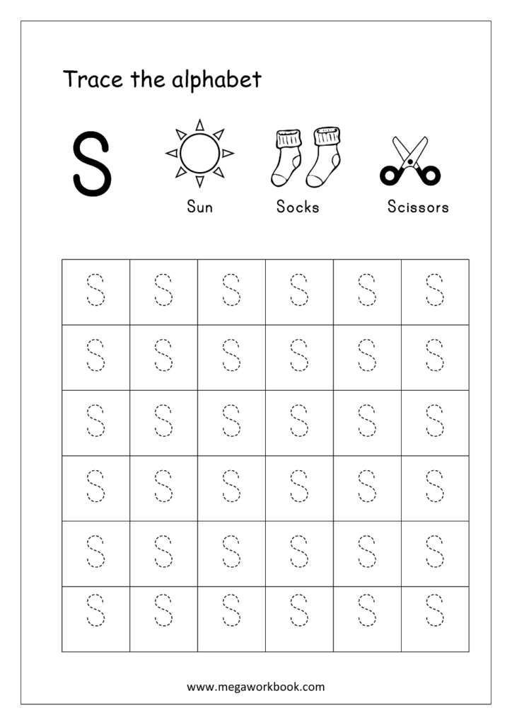 Free Download Worksheets For Pre Ursery Kids Tracing Letters In Alphabet Worksheets Capital