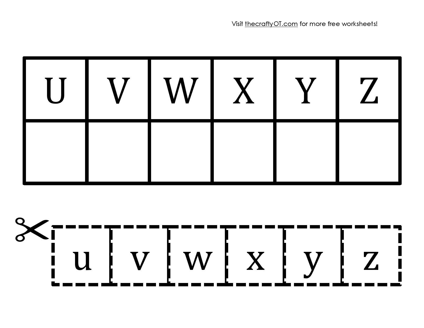 Free Fall Worksheets | Matching Worksheets, Worksheets for Letter Matching Worksheets Cut And Paste