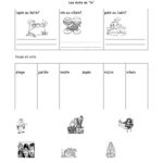 Free French Worksheet  Grade 1, Grade 2, Grade 3. Fsl, Core With Regard To French Alphabet Worksheets Grade 1