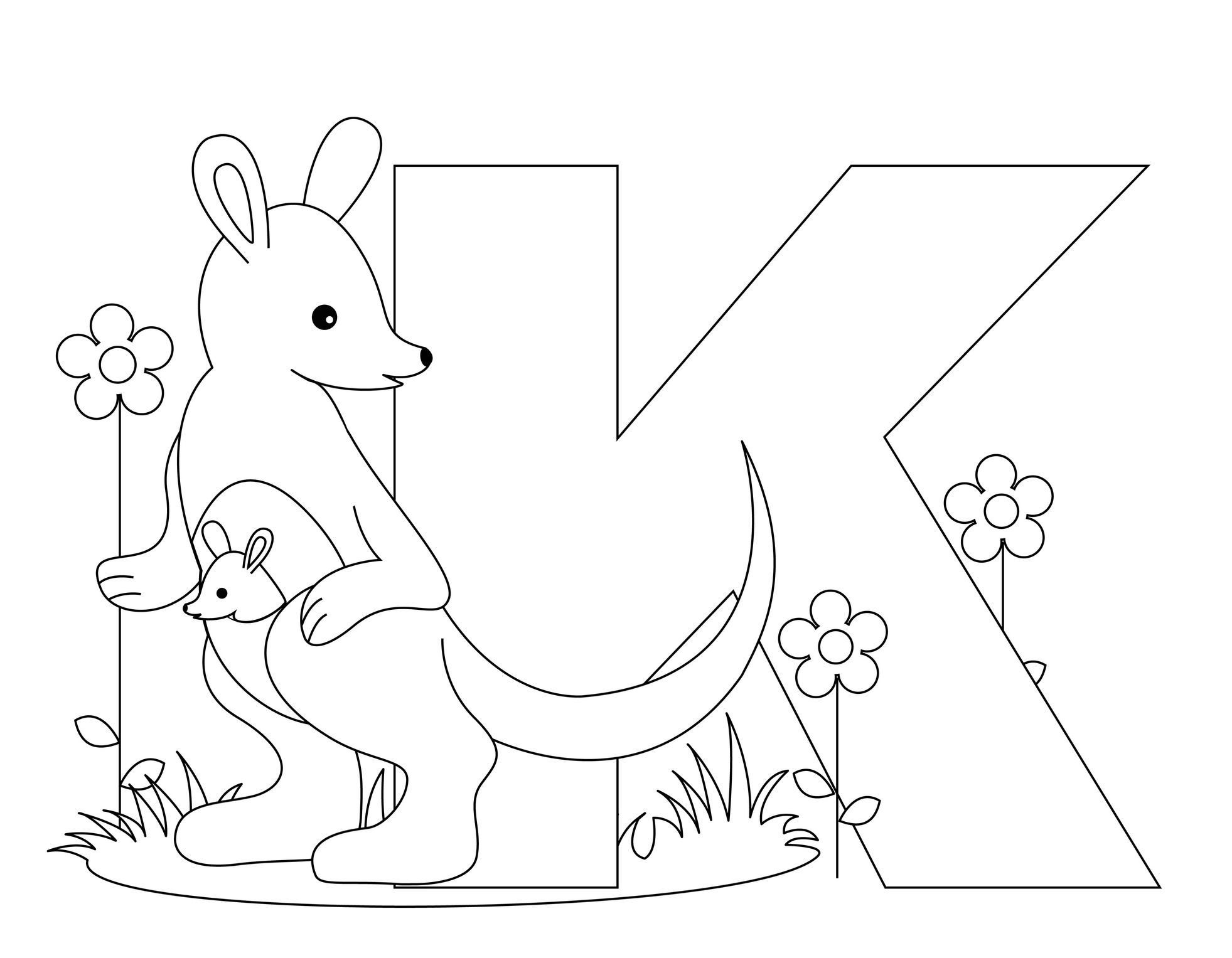 Free Kindergarten Alphabet Worksheets | Animal Alphabet within Letter K Worksheets For Kinder