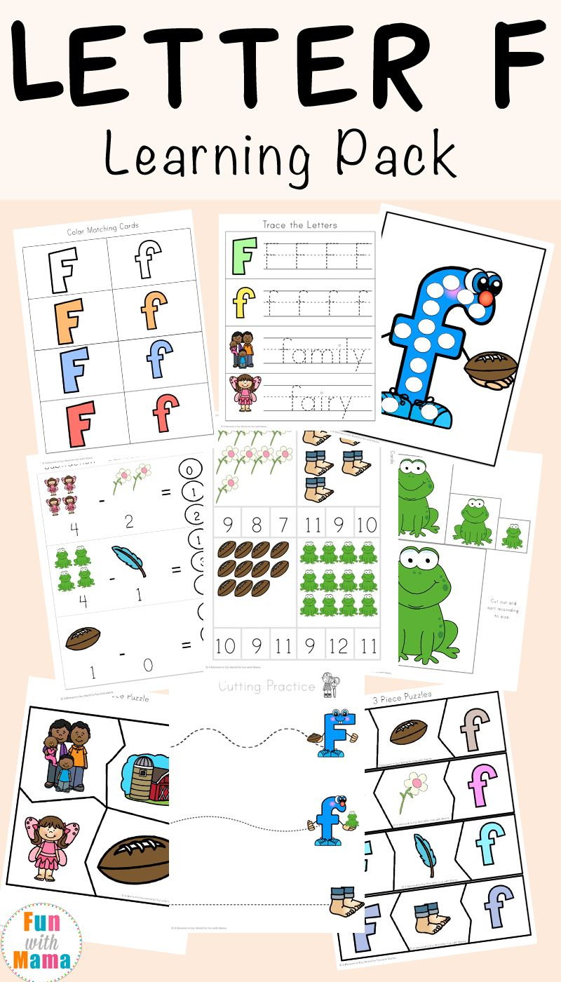 Free Letter F Worksheets | Alphabet Letter Crafts, Preschool within Letter F Worksheets Pinterest