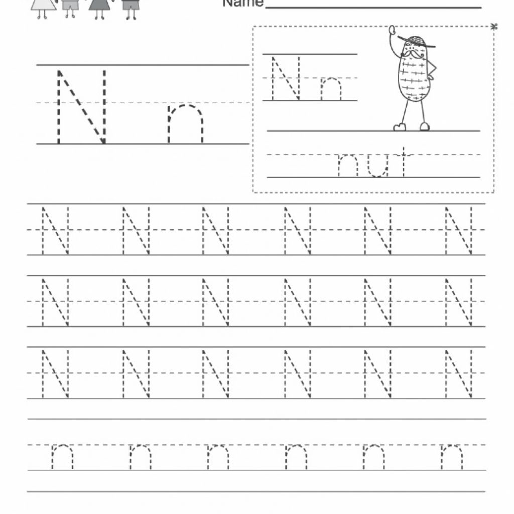 Free Letter N Worksheets Pictures - Alphabet Free Preschool inside Alphabet N Worksheets