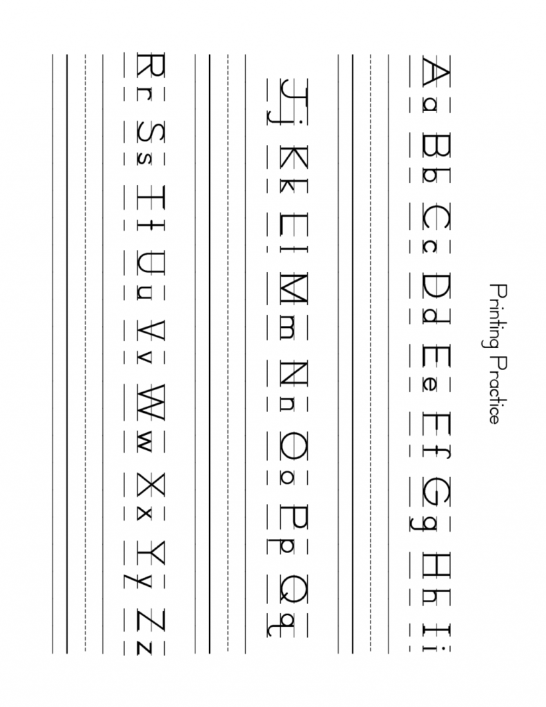 Free Lowercase Letter Worksheets Zb Printing Practice To Within Lowercase Alphabet Worksheets
