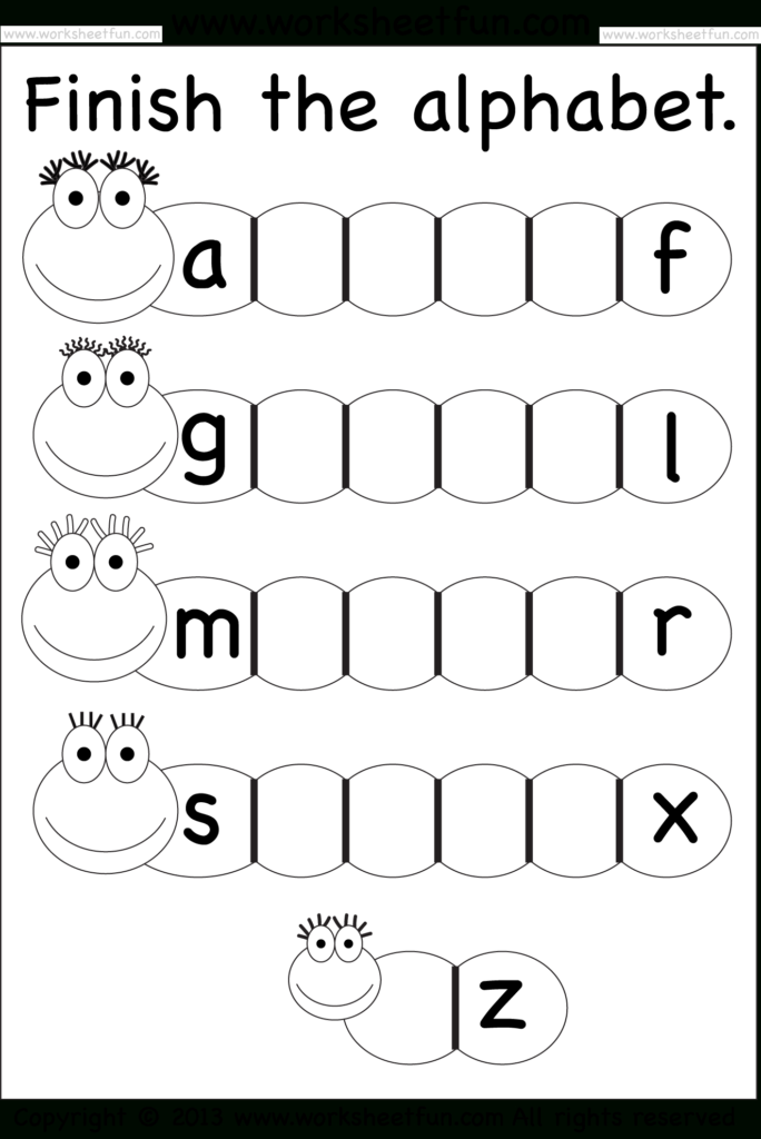 Free Printable Alphabet Worksheets For Grade 1 | Download With Regard To Alphabet Letters Worksheets Grade 1
