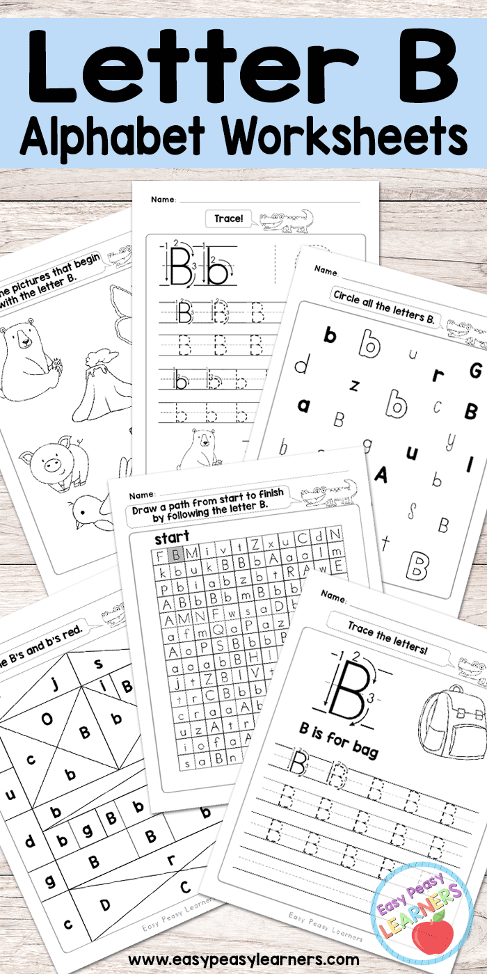 Free Printable Letter B Worksheets - Alphabet Worksheets pertaining to Letter B Worksheets For Preschool Free