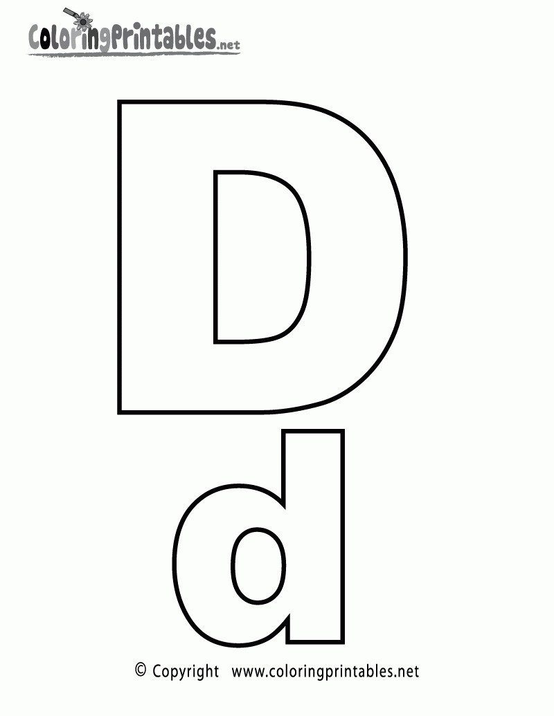 Free Printable Letter D Coloring Pages, Download Free Clip with Letter D Worksheets Free Printables