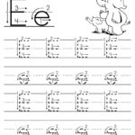 Free Printable Letter E Tracing Worksheet With Number And Pertaining To Alphabet Tracing Worksheets E