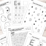 Free Printable Letter E Worksheets   Alphabet Worksheets In Letter E Worksheets For Grade 2