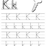 Free Printable Letter K Tracing Worksheet | Tracing For Letter K Worksheets For Preschool